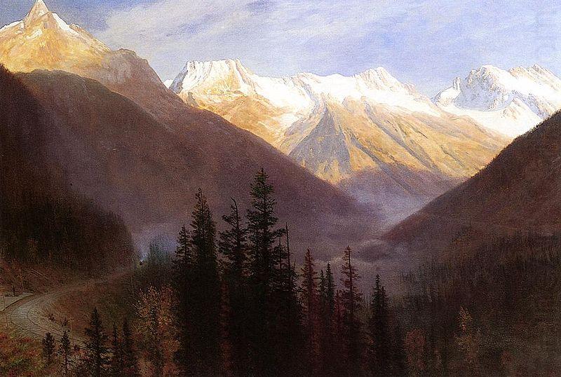 Albert Bierstadt Sunrise at Glacier Station china oil painting image
